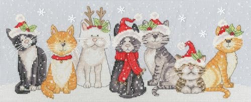 Bothy Threads Kreuzstich-Set, Motiv Festliche Katzen von Bothy Threads The Home Of Happy Stitching
