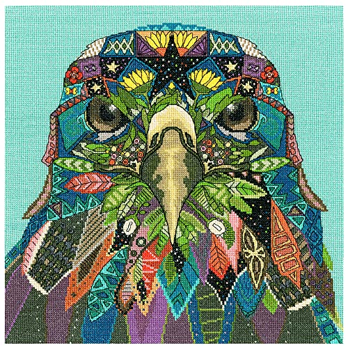 Bothy Threads Kreuzstich Set "Juwelenbesetzter Adler", Zählmuster, XSTU1, 32x32cm Bothy Threads Kreuzstich Set "Juwelenbesetzter Adler", Zählmuster, XSTU1, 32x32cm von Bothy Threads