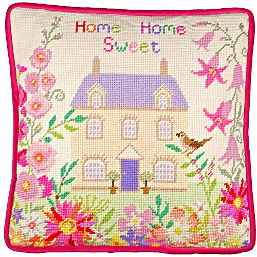 Bothy Threads Gobelin-Stickkissen Set Home Sweet Home, Stickbild vorbedruckt, TSS5, 36x36cm von Bothy Threads