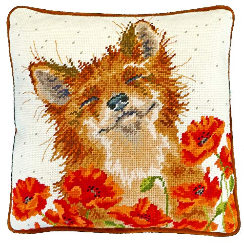Bothy Threads Gobelin-Stickkissen Set Mohnfeld, 35,5x35,5cm, THD33, Stickbild vorbedruckt Bothy Threads Gobelin-Stickkissen Set Mohnfeld, 35,5x35,5cm, THD33, Stickbild vorbedruckt von Bothy Threads