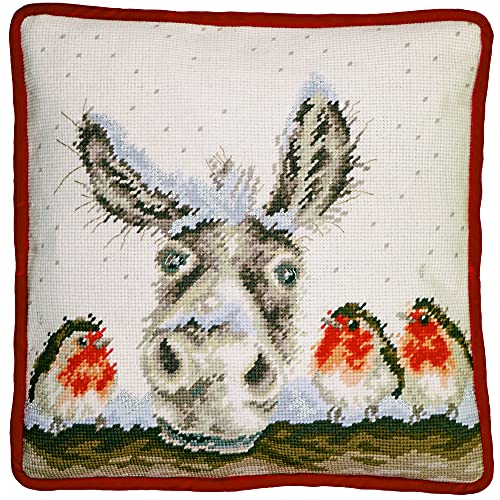 Bothy Threads Gobelin-Stickkissen Set Weihnachten Esel, Stickbild vorbedruckt, THD39, 36x36cm Bothy Threads Gobelin-Stickkissen Set Weihnachten Esel, Stickbild vorbedruckt, THD39, 36x36cm von Bothy Threads