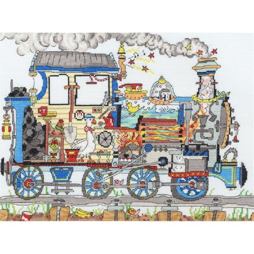 Bothy Threads Kreuzstich-Set Dampflokomotive, 36x26cm, XCT24, Zählmuster von Bothy Threads