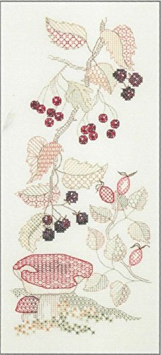 Bothy Threads Kreuzstich-Set "Jahreszeiten Paneele - Herbst", 13x29cm, DWSP03, Zählmuster von Derwentwater Designs