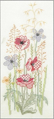 Bothy Threads Kreuzstich-Set "Jahreszeiten Paneele - Sommer", 13x29cm, DWSP02, Zählmuster von Bothy Threads