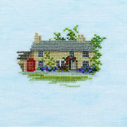 Bothy Threads Kreuzstich-Set Menuette – Fischerboot, 10x10cm, DWMIN05A, Zählmuster von Derwentwater Designs