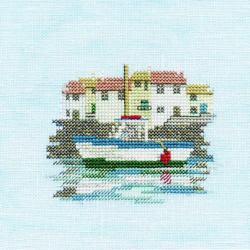 Bothy Threads Kreuzstich-Set "Menuette – Hafen", 10x10cm, DWMIN03A, Zählmuster von Bothy Threads
