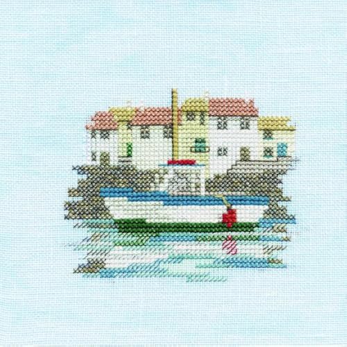 Bothy Threads Kreuzstich-Set Menuette – Hafen, 10x10cm, DWMIN03A, Zählmuster von Bothy Threads