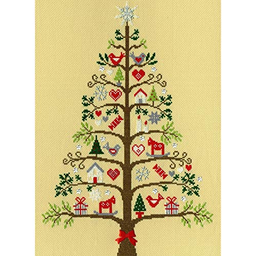 Bothy Threads Kreuzstich-Set Scandi-Baum, 29x40cm, XX9, Zählmuster von Bothy Threads