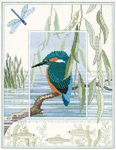 Bothy Threads Kreuzstich-Set "Tierwelt – Eisvogel", 26.9x34.2cm, DWWIL1, Zählmuster von Derwentwater Designs