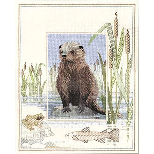 Bothy Threads Kreuzstich-Set "Tierwelt - Otter", 26.9x34.2cm, DWWIL6, Zählmuster von Derwentwater Designs