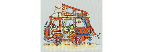 Bothy Threads Kreuzstich-Set "VW Van", 20x15cm, XSD2, Zählmuster von Bothy Threads