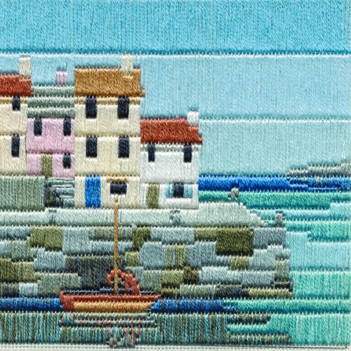 Bothy Threads Langstich-Set Fischerhäuschen, 11x11cm, DWSLS4, Zählmuster von Derwentwater Designs