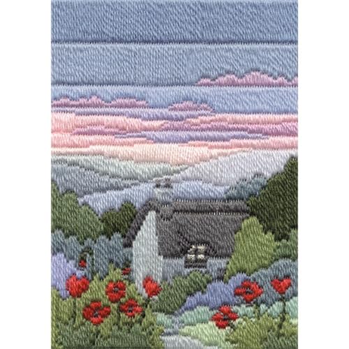 Bothy Threads Langstich-Set Jahreszeiten - Sommerabend, 24x17cm, DW14MLS14, Zählmuster von Derwentwater Designs