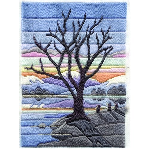 Bothy Threads Langstich-Set Jahreszeiten – Winterabend, 24x17cm, DW14MLS16, Zählmuster von Derwentwater Designs