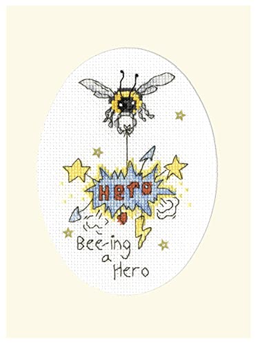 Bothy Threads Kreuzstich Set mit Zählmuster Bee-ing A Hero von Bothy Threads