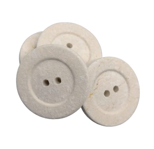 12 Mantel- und Jackenknöpfe aus recycelter Baumwolle, Ecru - 25 mm - Hergestellt und versandt aus Spanien - 12 Mantel- und Jackenknöpfe aus recycelter Baumwolle, Ecru - 25 mm - Hergestellt und versandt aus Spanien - von Botiboton SL