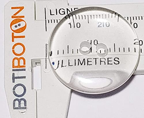 Botiboton SL TVI7 50 transparent buttons 20mm, Acrylic von Botiboton SL