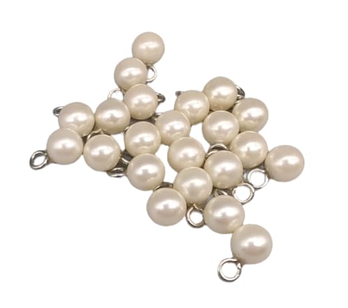 Perlenknöpfe – Halbkugel und Vollkugel, mit Ring – 6 Größen verfügbar – Hergestellt und versendet aus Spanien – Kugel, 7 mm von Botiboton SL