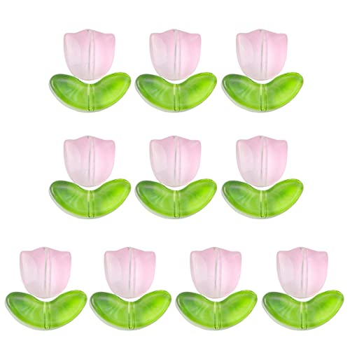 Bottone Glasblumen-Anhänger, Abstandshalter für Schmuckherstellung, Zubehör, Handwerk, 8 Farben, 10 Stück, Wie beschrieben Bottone Glasblumen-Anhänger, Abstandshalter für Schmuckherstellung, Zubehör, Handwerk, 8 Farben, 10 Stück, Wie beschrieben von Bottone