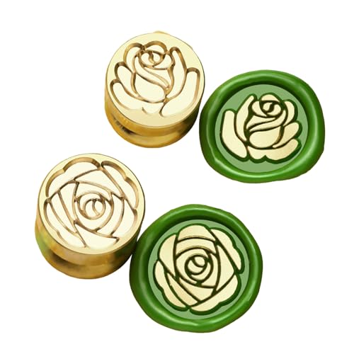Bottone Siegelstempelkopf für Scrapbooking, zum Versiegeln von Hochzeitseinladungen, Wertschätzungskarten, Umschlägen, Party-Einladungen, 2 Stück von Bottone