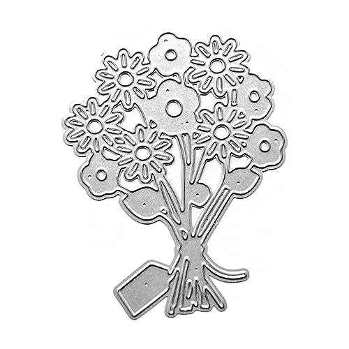 Metall-Stanzformen mit Blumenmotiv, Karbonstahl, Prägeschablone, Scrapbooking, für Karten, Stanzformen von Bottone