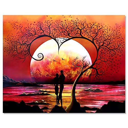 Bougimal 5D Diamond Painting Mond, komplettes 5D-Diamantgemälde für Erwachsene, Heimdekoration, 40 x 50 cm von Bougimal