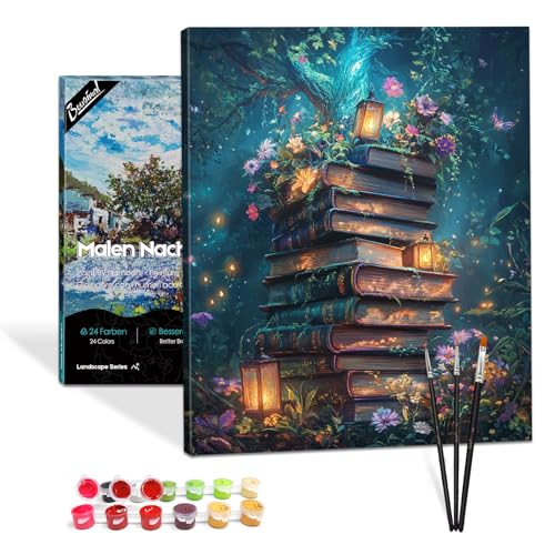 Bougimal Malen Nach Zahlen Erwachsene Landschaft Mit Rahmen inklusive Pinsel und Acrylfarben - 40 x 50 cm, Bücher 4 Bougimal Malen Nach Zahlen Erwachsene Landschaft Mit Rahmen inklusive Pinsel und Acrylfarben - 40 x 50 cm, Bücher 4 von Bougimal