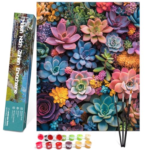 Bougimal Malen Nach Zahlen Erwachsene Landschaft Ohen Rahmen inklusive Pinsel und Acrylfarben - 40 x 50 cm, Blumenpflanzen Bougimal Malen Nach Zahlen Erwachsene Landschaft Ohen Rahmen inklusive Pinsel und Acrylfarben - 40 x 50 cm, Blumenpflanzen von Bougimal