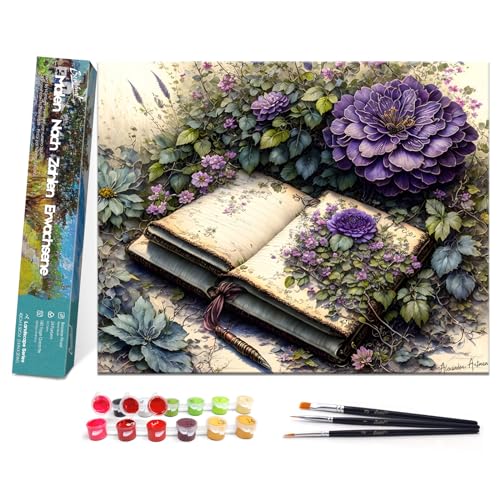 Bougimal Malen Nach Zahlen Erwachsene Landschaft Ohen Rahmen inklusive Pinsel und Acrylfarben - 40 x 50 cm, Bücher und Blumen Bougimal Malen Nach Zahlen Erwachsene Landschaft Ohen Rahmen inklusive Pinsel und Acrylfarben - 40 x 50 cm, Bücher und Blumen von Bougimal