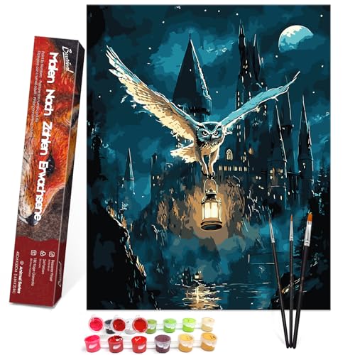 Bougimal Malen Nach Zahlen Erwachsene Landschaft Ohen Rahmen inklusive Pinsel und Acrylfarben - 40 x 50 cm, Schloss 1 Bougimal Malen Nach Zahlen Erwachsene Landschaft Ohen Rahmen inklusive Pinsel und Acrylfarben - 40 x 50 cm, Schloss 1 von Bougimal
