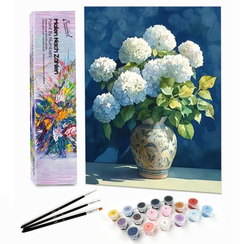 Bougimal Malen Nach Zahlen Erwachsene Landschaft Ohne Rahmen inklusive Pinsel und Acrylfarben - 28 x 35 cm, Bunte Blumen 15 Bougimal Malen Nach Zahlen Erwachsene Landschaft Ohne Rahmen inklusive Pinsel und Acrylfarben - 28 x 35 cm, Bunte Blumen 15 von Bougimal