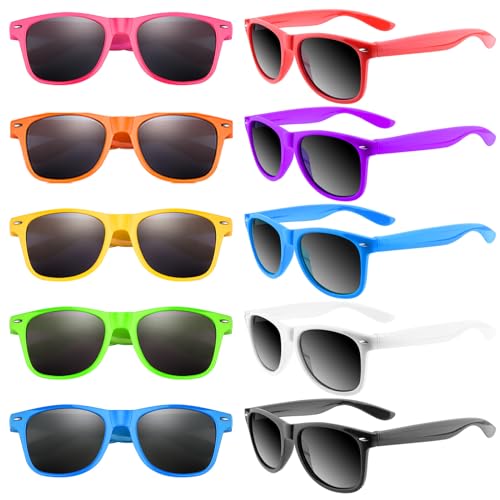 Bouiexye 10 Stück Neon Sonnenbrillen Partyzubehör Party Brille für Geburtstagsfeier Sommer Strand Pool Partyzubehör Bouiexye 10 Stück Neon Sonnenbrillen Partyzubehör Party Brille für Geburtstagsfeier Sommer Strand Pool Partyzubehör von Bouiexye