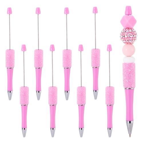 Boutigem 10 Stück DIY Perlenstifte Kunststoff Strass Stifte Diamant Perlen Kugelschreiber für Büro Schule Student Lehrer DIY Dekor Zubehör, Perlrosa Boutigem 10 Stück DIY Perlenstifte Kunststoff Strass Stifte Diamant Perlen Kugelschreiber für Büro Schule Student Lehrer DIY Dekor Zubehör, Perlrosa von Boutigem