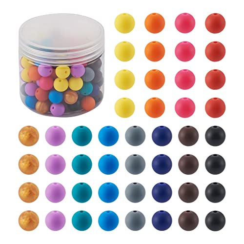 Boutigem 120 runde Silikon-Perlen, 12 mm, Gummi-Perlen, lose Abstandshalter, Perlen, Loch, 2 mm, für DIY-Halsketten, Armbänder, Schlüsselanhänger, Schmuck, Basteln, Dekoration Boutigem 120 runde Silikon-Perlen, 12 mm, Gummi-Perlen, lose Abstandshalter, Perlen, Loch, 2 mm, für DIY-Halsketten, Armbänder, Schlüsselanhänger, Schmuck, Basteln, Dekoration von Boutigem
