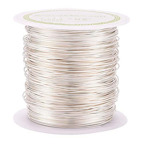 Boutigem 24 Gauge Kupferdraht, Schmuckperlen, biegbarer Metalldraht, langlebig, versilbert, für Schmuckherstellung, Basteln, Verpackungen, 22 m Boutigem 24 Gauge Kupferdraht, Schmuckperlen, biegbarer Metalldraht, langlebig, versilbert, für Schmuckherstellung, Basteln, Verpackungen, 22 m von Boutigem