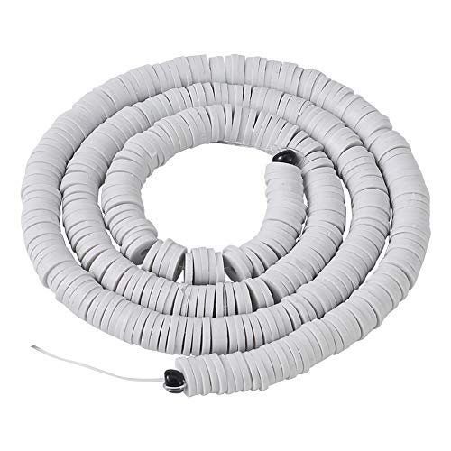 Boutigem 380 Stück flache runde Modelliermassen-Perlen, 6 mm Scheibe, lose Perlen für Halsketten, Armbänder, Schmuckherstellung, Grau Boutigem 380 Stück flache runde Modelliermassen-Perlen, 6 mm Scheibe, lose Perlen für Halsketten, Armbänder, Schmuckherstellung, Grau von Boutigem
