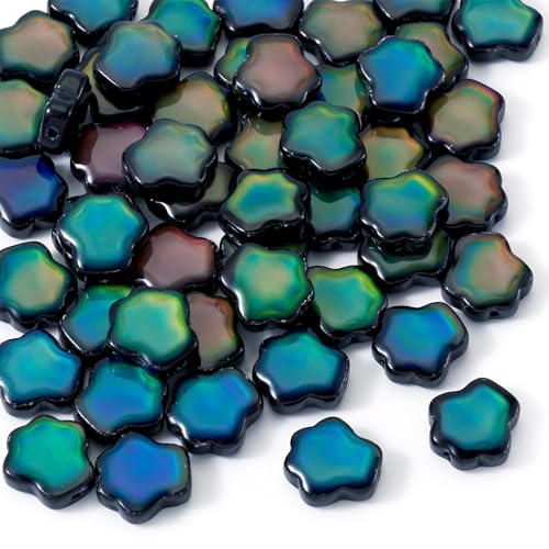 Boutigem 50 Stück Pfotenabdruck-Glas-Mondperlen Hund Katze Pfote Temperatursensor Farbwechsel Perlen Kristall Tier-Fußabdruck Abstandshalter Perlen für DIY Handwerk Halskette Armband Ohrringe Boutigem 50 Stück Pfotenabdruck-Glas-Mondperlen Hund Katze Pfote Temperatursensor Farbwechsel Perlen Kristall Tier-Fußabdruck Abstandshalter Perlen für DIY Handwerk Halskette Armband Ohrringe von Boutigem