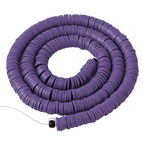 Boutigem 6 mm Tonperlen, 380 ~ 400 Stück, handgefertigte Polymerperlen, Heishi-Abstandshalter-Perlen für Armbänder, Halsketten, Schieferblau von Boutigem