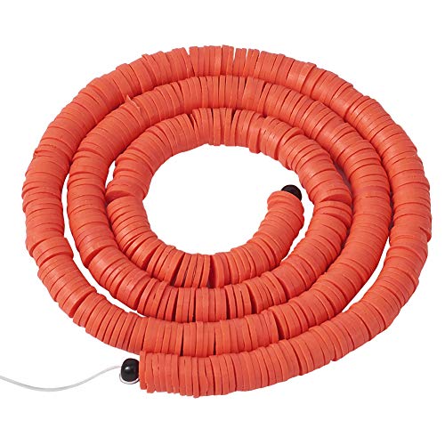 Boutigem 6 mm Tonperlen, 380 ~ 400 Stück, handgefertigte Polymerperlen, Heishi-Abstandshalter-Perlen für Armbänder, Halsketten, helle Koralle Boutigem 6 mm Tonperlen, 380 ~ 400 Stück, handgefertigte Polymerperlen, Heishi-Abstandshalter-Perlen für Armbänder, Halsketten, helle Koralle von Boutigem