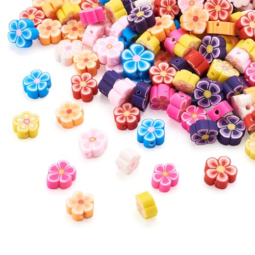 Boutigem Bunte Blumenperlen, flache Rückseite, für Valentinstag, Schmuckherstellung, Bastelarbeiten, 200 Stück Boutigem Bunte Blumenperlen, flache Rückseite, für Valentinstag, Schmuckherstellung, Bastelarbeiten, 200 Stück von Boutigem