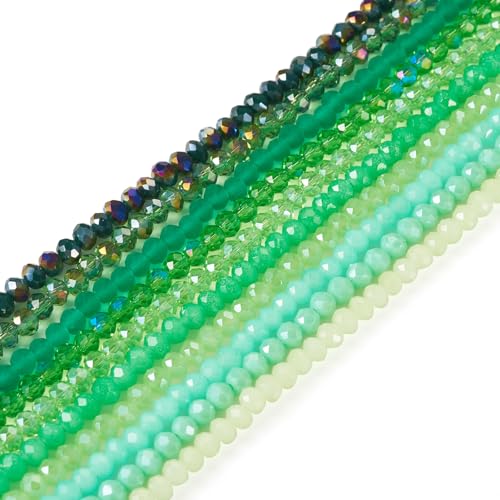 Boutigem Facettierte Rondelle-Glasperlen, rund, rund, lose Perlen für Halsketten, Armbänder, Ohrringe, Schmuckherstellung, DIY, Handwerk, 4 mm, 1200 Stück Boutigem Facettierte Rondelle-Glasperlen, rund, rund, lose Perlen für Halsketten, Armbänder, Ohrringe, Schmuckherstellung, DIY, Handwerk, 4 mm, 1200 Stück von Boutigem