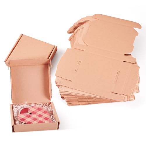 Boutigem Kleine Kartons, 9,5 x 10,5 x 2,1 cm, rechteckige Papierverpackung, Aufbewahrungsboxen für Versandtaschen, Weihnachten, Geburtstag, Hellkoralle, 20 Stück Boutigem Kleine Kartons, 9,5 x 10,5 x 2,1 cm, rechteckige Papierverpackung, Aufbewahrungsboxen für Versandtaschen, Weihnachten, Geburtstag, Hellkoralle, 20 Stück von Boutigem