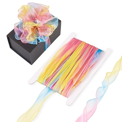 Boutigem Organzaband, Chiffon, durchscheinend, 55 mm breit, Farbverlauf, Fischschwanz-Garnbesatz für Bastelarbeiten, Geschenkverpackungen, Blumensträuße, Girlanden, Hochzeit, Zuhause, Party, Boutigem Organzaband, Chiffon, durchscheinend, 55 mm breit, Farbverlauf, Fischschwanz-Garnbesatz für Bastelarbeiten, Geschenkverpackungen, Blumensträuße, Girlanden, Hochzeit, Zuhause, Party, von Boutigem