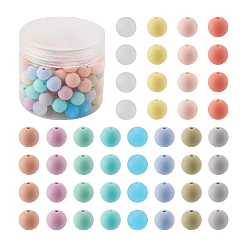 Boutigem Runde Silikonperlen, 12 mm, bunte Gummiperlen, lose Abstandshalter, 2 mm, für DIY-Halsketten, Armbänder, Schmuck, Handwerk, Dekoration, 120 Stück Boutigem Runde Silikonperlen, 12 mm, bunte Gummiperlen, lose Abstandshalter, 2 mm, für DIY-Halsketten, Armbänder, Schmuck, Handwerk, Dekoration, 120 Stück von Boutigem