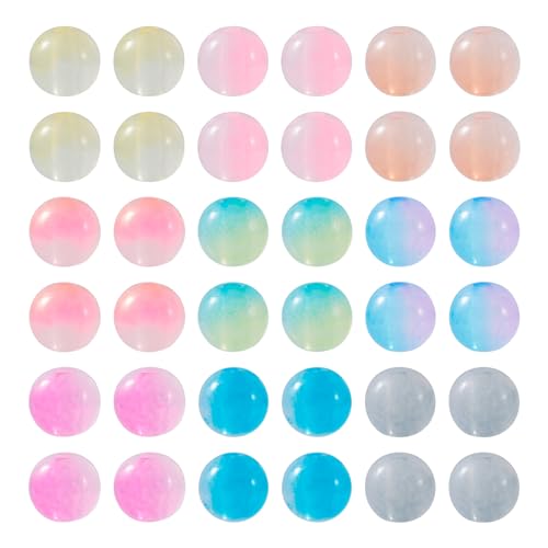 Boutigem Transparente Acrylperlen, 7,5 mm, zweifarbig, rund, lose Perlen für Armbänder, Ohrringe, Halsketten, Schmuckherstellung, DIY, 585 Stück Boutigem Transparente Acrylperlen, 7,5 mm, zweifarbig, rund, lose Perlen für Armbänder, Ohrringe, Halsketten, Schmuckherstellung, DIY, 585 Stück von Boutigem