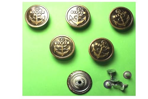 6 Metallknöpfe, 20 mm, rund, für Jeans (56 Stück) von Boutique d'isacrea
