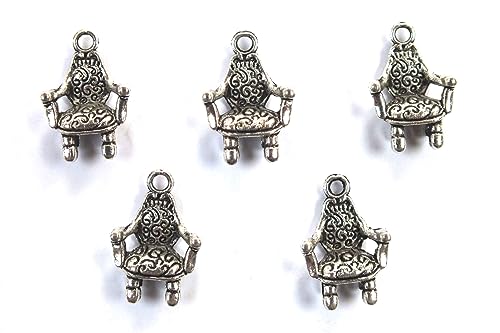 Boutique d'isacrea Lot 5-Charm Metal: Sessel 17 mm – Anhänger Deko aus Metall – DIY für Verschönerungen von Schmuck, Scrapbooking. von Boutique d'isacrea