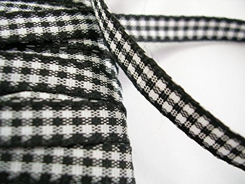 Boutique d'isacrea Ruban Coton Vichy Schwarz weiß Breite 8 mm Boutique d'isacrea Ruban Coton Vichy Schwarz weiß Breite 8 mm von Boutique d'isacrea