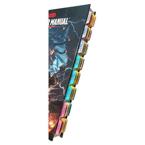 Buch Tabs for The Dungeons & Dragons 2014 Monster Manual (D&D Core Rulebook). Laminierte, langlebige, farbcodierte, repositionierbare Tabs (Buch nicht im Lieferumfang enthalten) von Bova Books