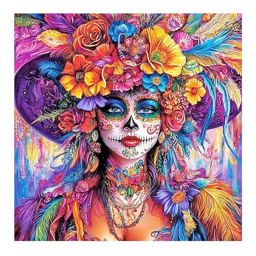 Bowetile Halloween-Mädchen Diamond Painting Erwachsene, Kürbis mit Strasssteinen für Anfänger, Diamant Painting Bilder Erwachsene, 5D DIY Diamond-Painting Arts Craft für Home Wand Decor 30x30cm Bowetile Halloween-Mädchen Diamond Painting Erwachsene, Kürbis mit Strasssteinen für Anfänger, Diamant Painting Bilder Erwachsene, 5D DIY Diamond-Painting Arts Craft für Home Wand Decor 30x30cm von Bowetile